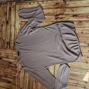 Men Taupe crewneck sweater